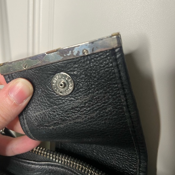 Vintage Brighton Black Leather Crossbody - Picture 3 of 12